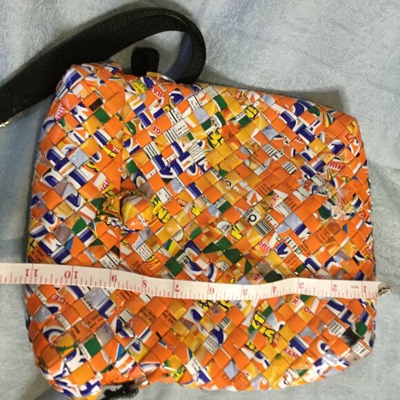 Rebagz Half the Sky Designs Upcycled Woven Shoulder Bag - Picture 11 of 12